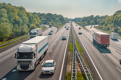 Míra silniční dopravy v Evropě nadále klesá